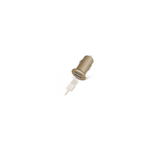 Cargador de coche universal doble salida USB 2.4A Gold Collection
