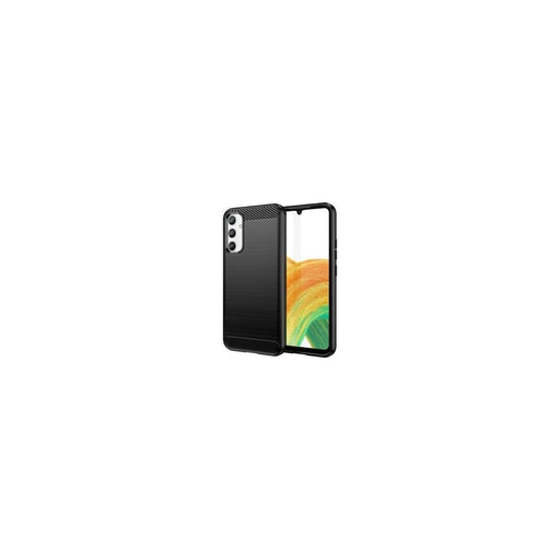 Funda silicona Samsung Galaxy A54 5G, alta protección e inserciones símil a fibra de carbono