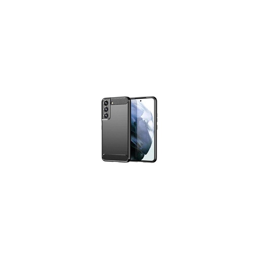 Funda silicona Samsung Galaxy S23, alta protección e inserciones símil a fibra de carbono