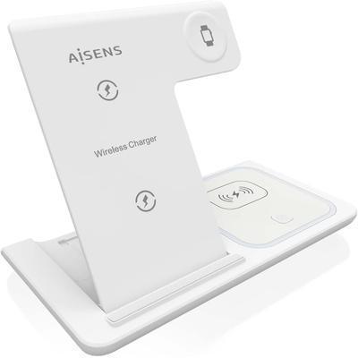 AISENS base de carga inalámbrica USB-C 15W para móvil, Apple Watch, auriculares