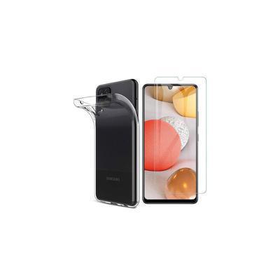 Protector cristal templado + funda silicona Samsung Galaxy A12 / M12
