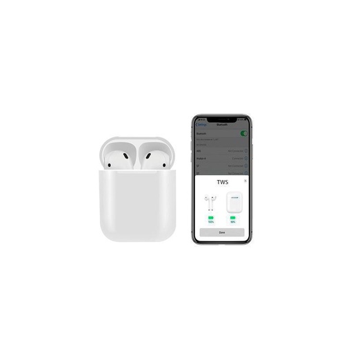 Auriculares intrauditivos i24 Bluetooth 5.0 estéreo con estuche de carga mini