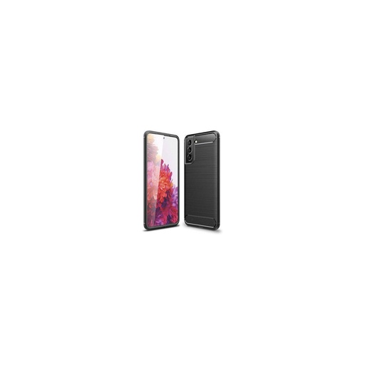 Funda silicona Samsung Galaxy S22+, alta protección e inserciones símil a fibra de carbono