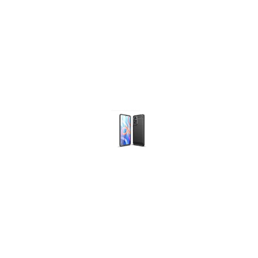 Funda silicona Xiaomi Redmi Note 11 4G / Redmi Note 11S, alta protección e inserciones símil a fibra de carbono