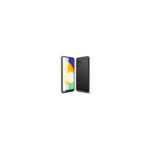 Funda silicona Samsung Galaxy A23 4G / A23 5G, alta protección e inserciones símil a fibra de carbono