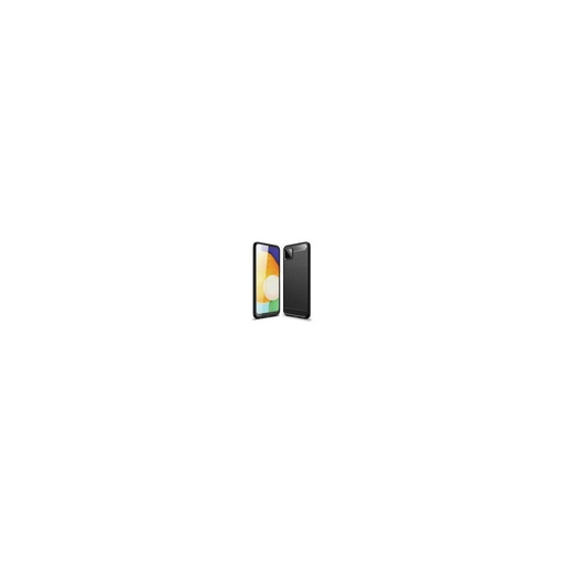 Funda silicona Samsung Galaxy A22 5G, alta protección e inserciones símil a fibra de carbono