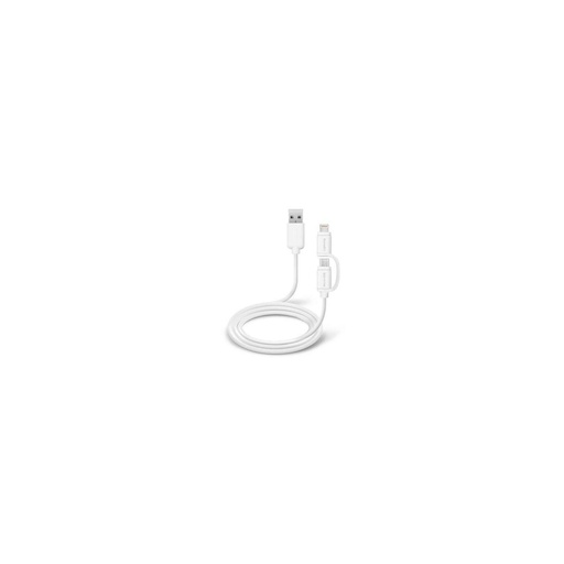Cable de datos SBS dual, Lightning Apple MFI para iPhone 5/6/7/8 iPad y MicroUSB