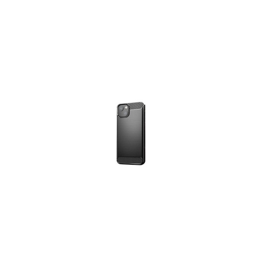 Funda silicona iPhone 14, alta protección e inserciones símil a fibra de carbono