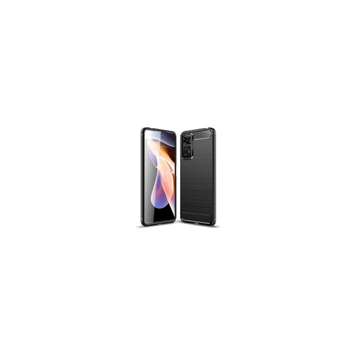 Funda silicona Xiaomi Redmi Note 11 Pro / Note 12 Pro 4G, alta protección e inserciones símil a fibra de carbono