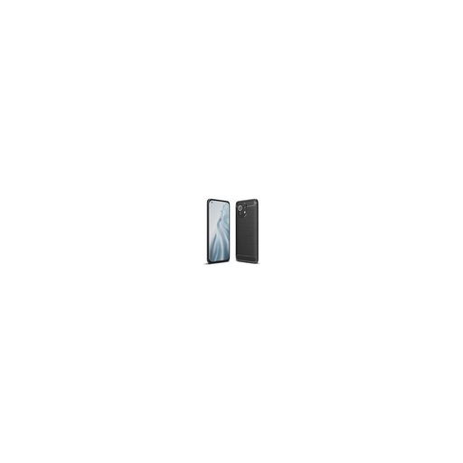 Funda silicona Xiaomi Mi 11 / Mi 11 Pro, alta protección e inserciones símil a fibra de carbono