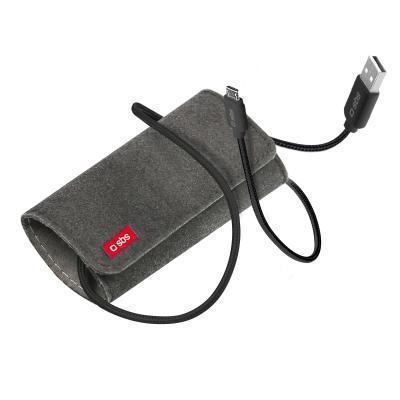 Cable de datos SBS con bolsa de viaje, microUSB