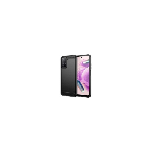 Funda silicona Xiaomi Redmi Note 12S, alta protección e inserciones símil a fibra de carbono