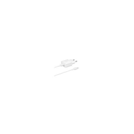 Cargador de red Samsung EP-T1510XWEGEU USB-C 15W + cable USB-C con blister, blanco