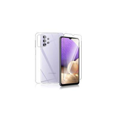 Protector cristal templado + funda silicona Samsung Galaxy A32 5G